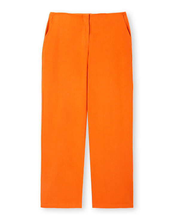 Pantalon taille basse jambes droites orange - Pimkie