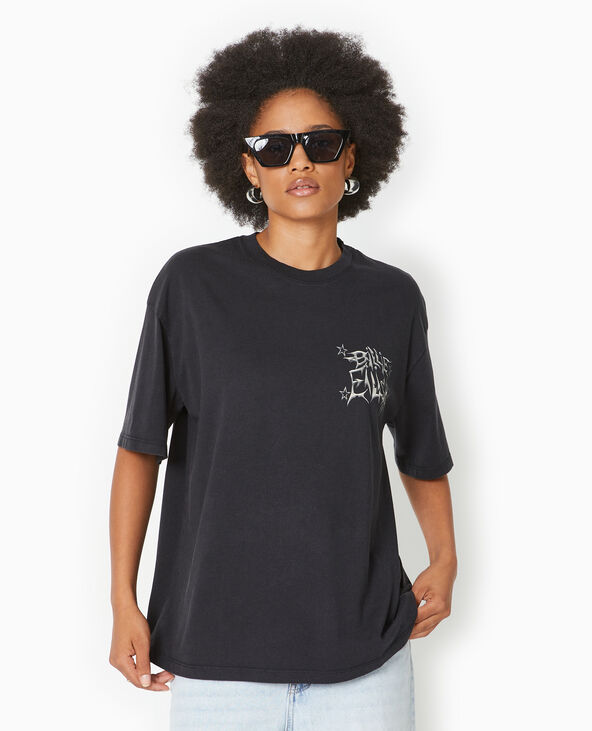 T-shirt oversize avec print BILLIE EILISH noir - Pimkie