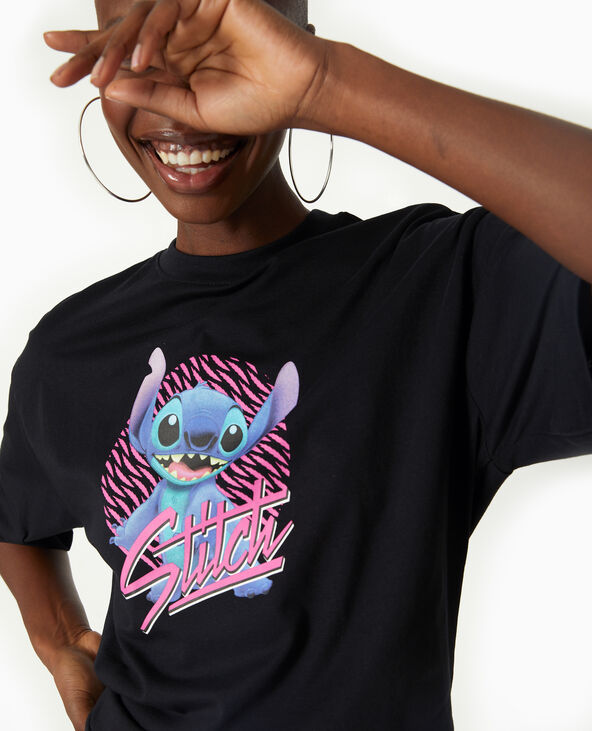 T-shirt oversize STITCH noir - Pimkie