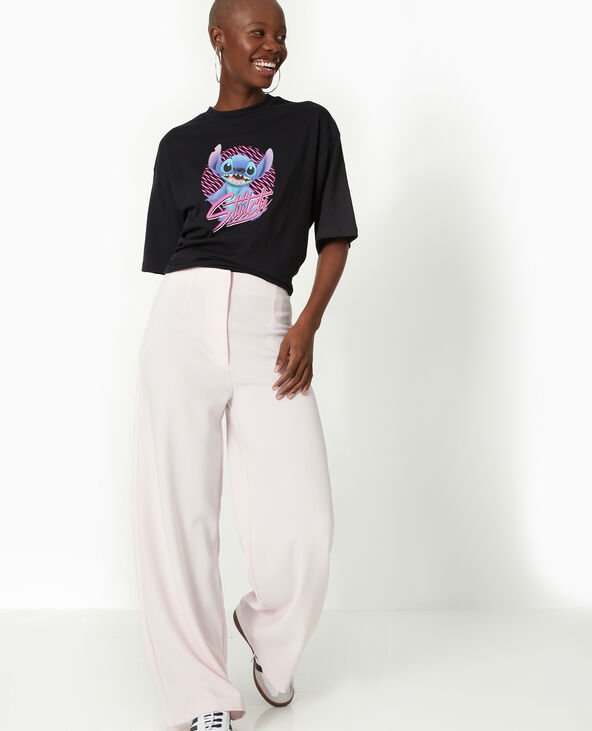 T-shirt oversize STITCH noir - Pimkie