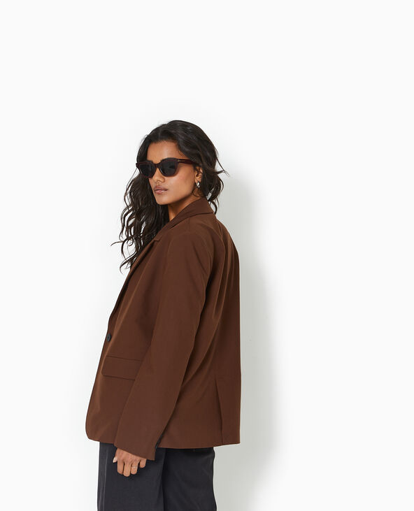 Veste blazer oversize marron - Pimkie