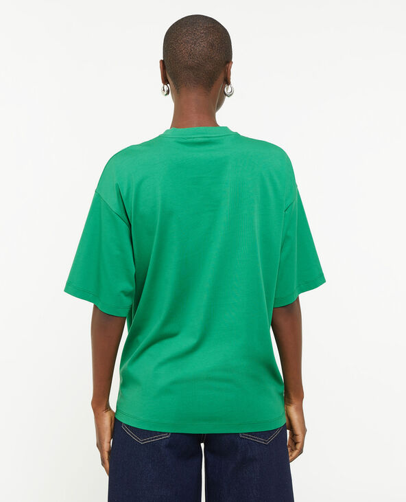 T-shirt oversize avec print vert olive - Pimkie