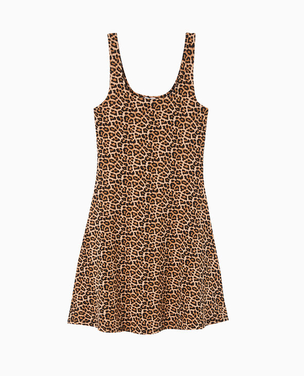 Robe patineuse motif léopard taupe - Pimkie