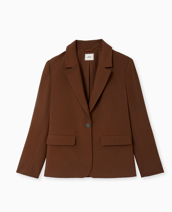 Veste blazer oversize marron - Pimkie