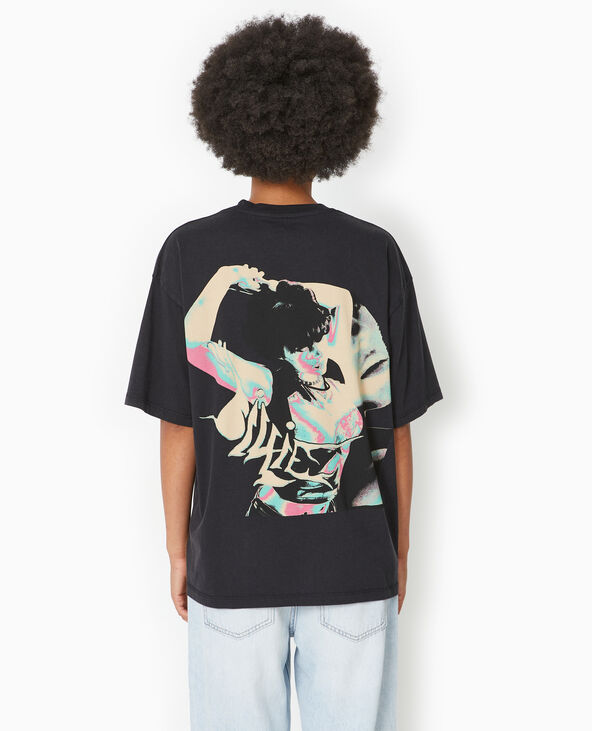 T-shirt oversize avec print BILLIE EILISH noir - Pimkie