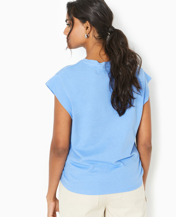 T-shirt oversize sans manches bleu - Pimkie