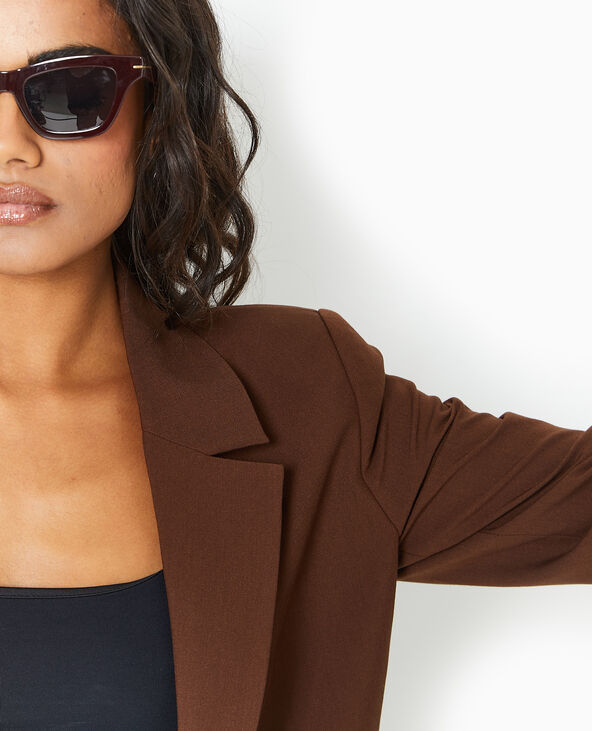 Veste blazer oversize marron - Pimkie