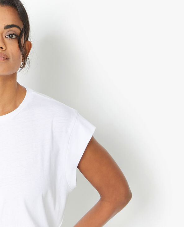 T-shirt oversize sans manches blanc - Pimkie