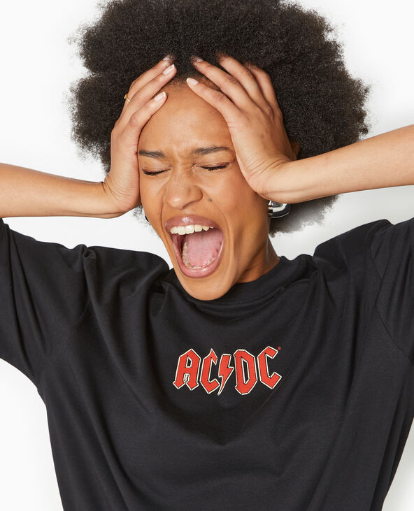 T-shirt oversize avec print ACDC noir - Pimkie