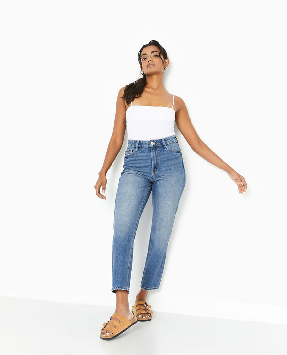 Jean mom taille haute bleu - Pimkie