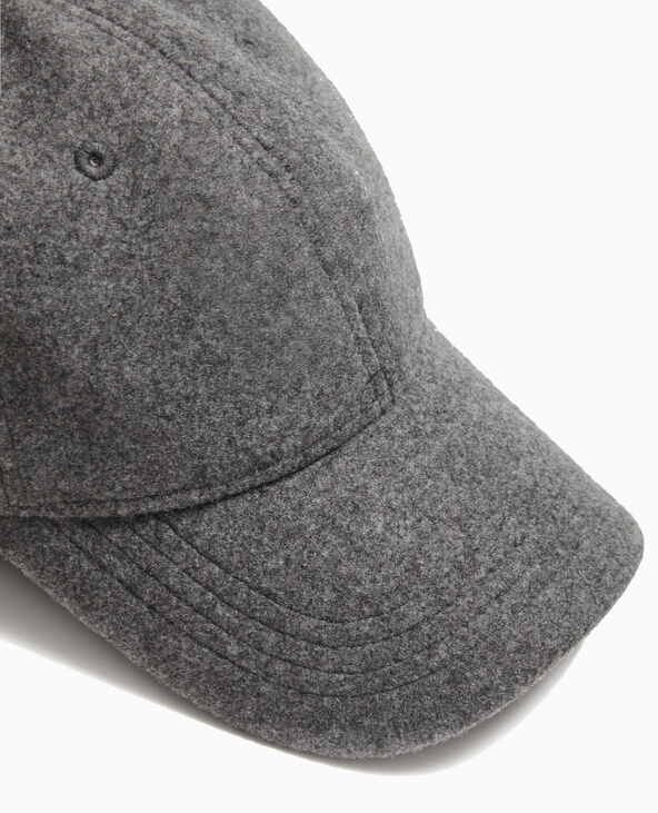 Casquette effet drap de laine gris clair - Pimkie