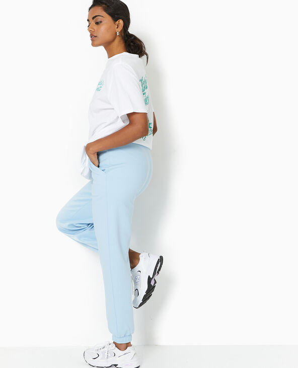 Pantalon de jogging en molleton bleu clair - Pimkie