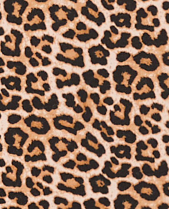 Top encolure Bardot motif léopard marron - Pimkie
