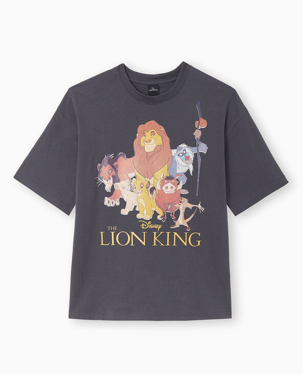 T-shirt oversize avec grand print THE LION KING gris - Pimkie