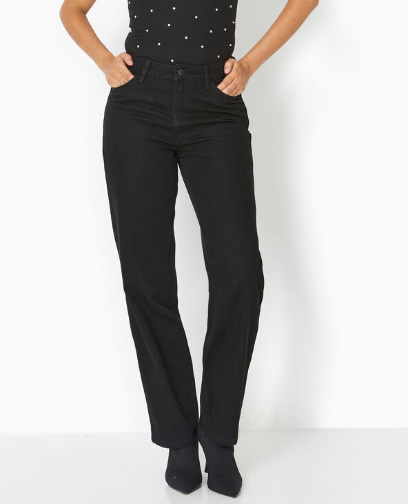 Jean droit taille regular noir - Pimkie