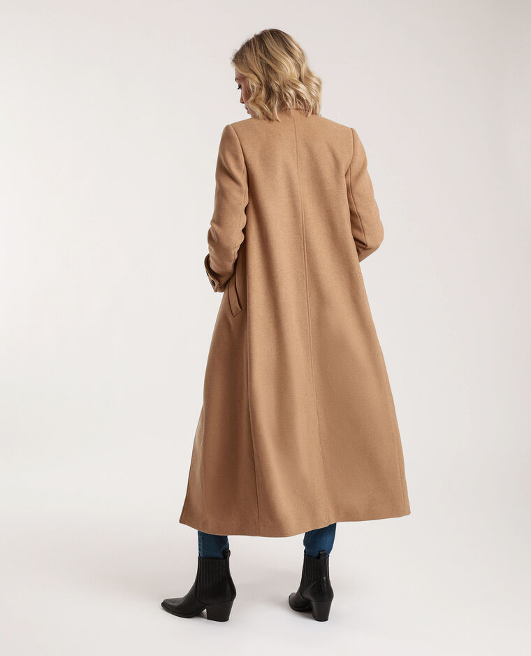 manteau femme long laine