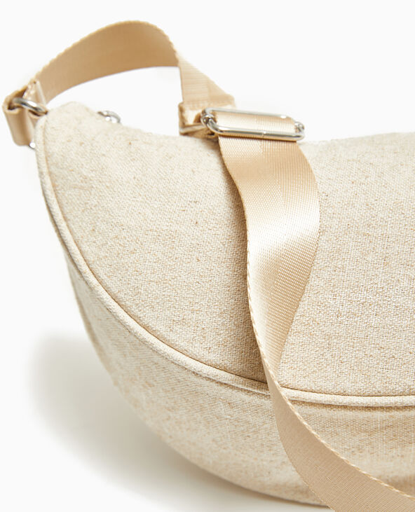 Sac banane en toile beige - Pimkie