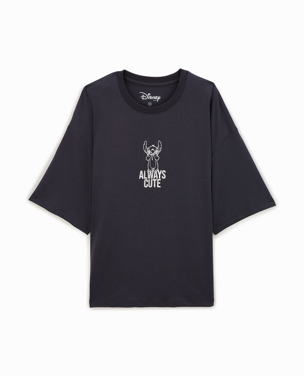 T-shirt oversize Stitch gris foncé - Pimkie