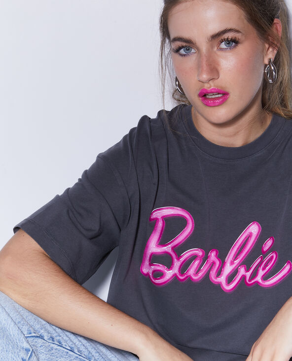 T-shirt oversize BARBIE gris foncé - Pimkie