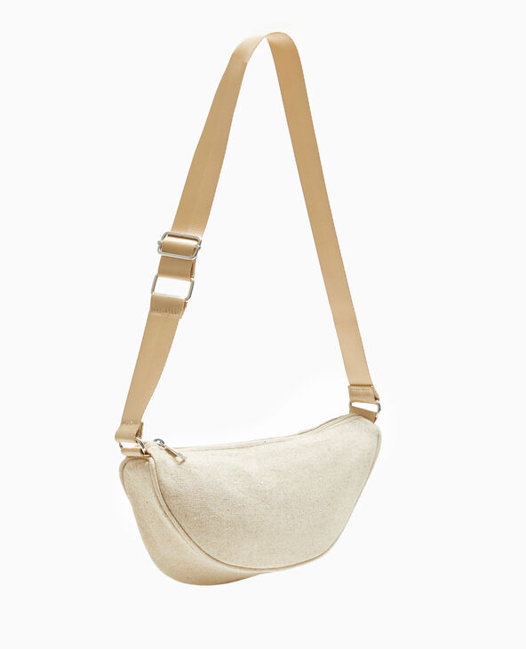 Sac banane en toile beige - Pimkie