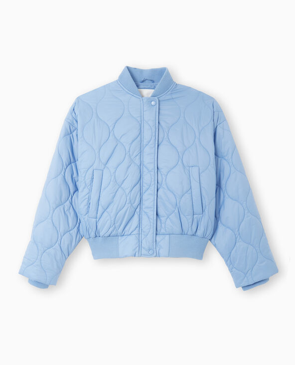 Blouson matelassé forme bomber bleu foncé - Pimkie