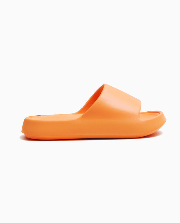 Mules monobloc ultra légères orange - Pimkie