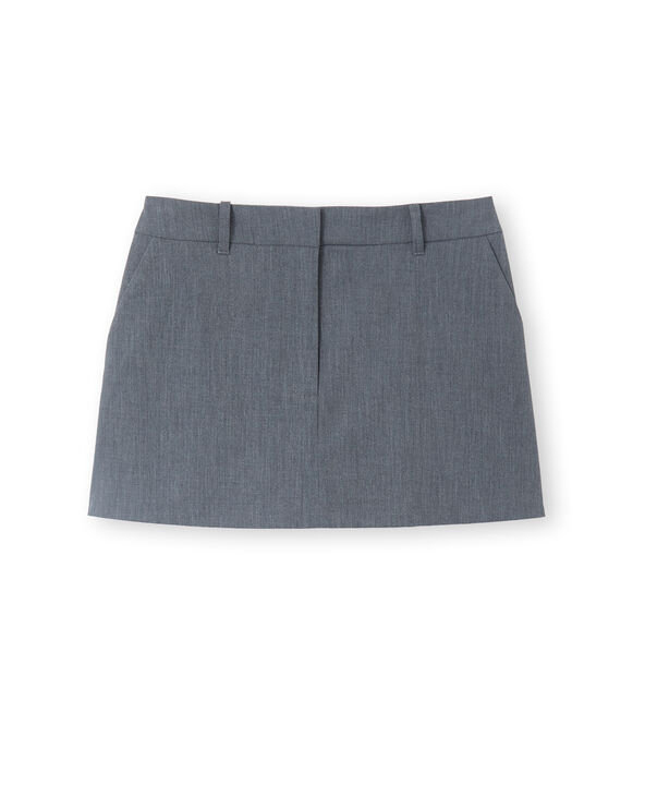 Mini jupe-short city gris foncé - Pimkie