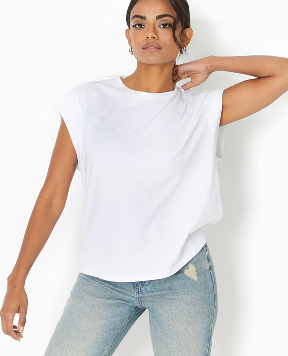 T-shirt oversize sans manches blanc - Pimkie