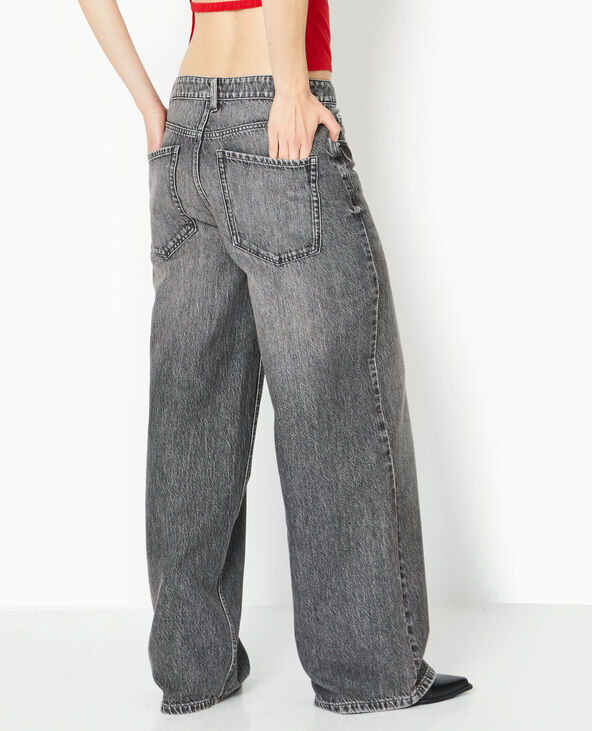 Jean baggy loose taille regular gris foncé - Pimkie