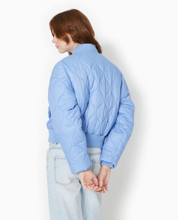 Blouson matelassé forme bomber bleu foncé - Pimkie