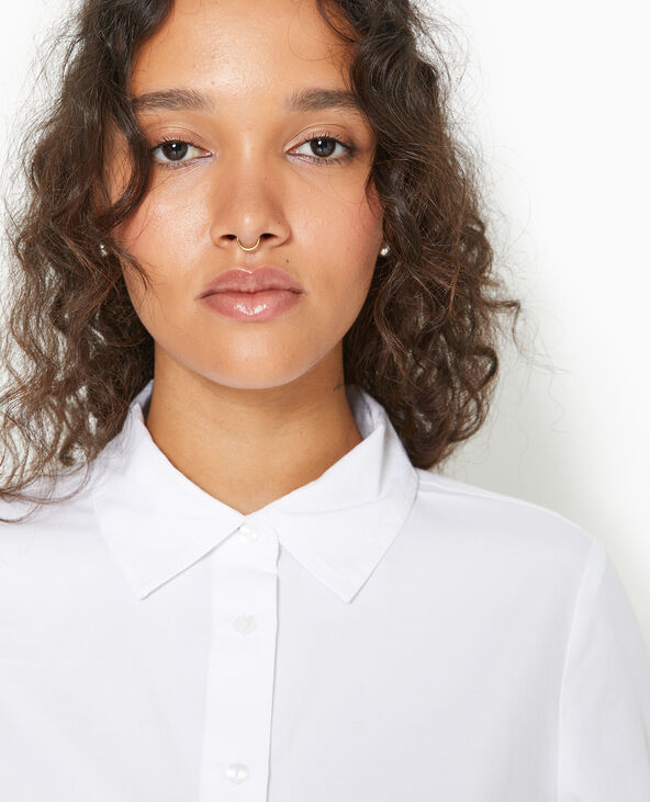 Chemise cintrée manches longues blanc - Pimkie