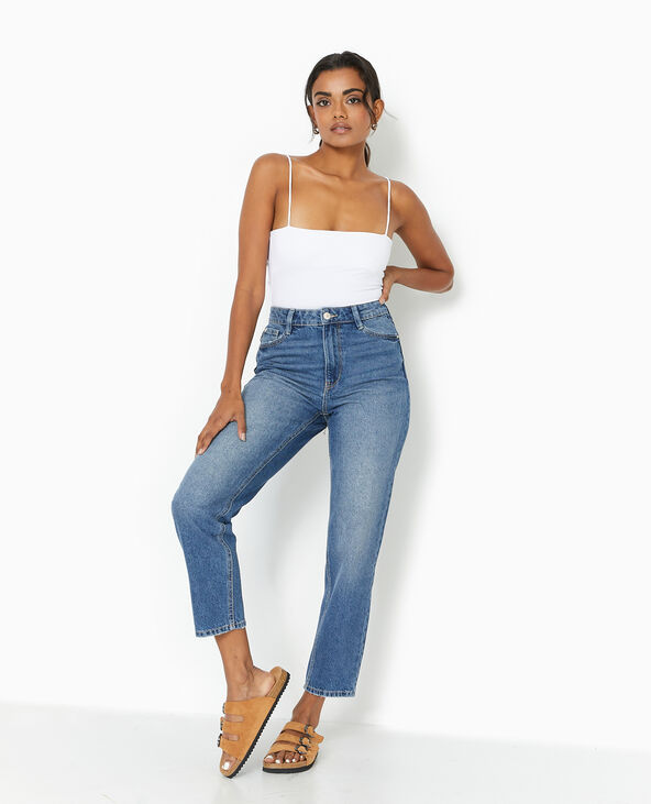 Jean mom taille haute bleu - Pimkie