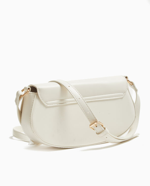 Sac rigide forme allongée blanc - Pimkie