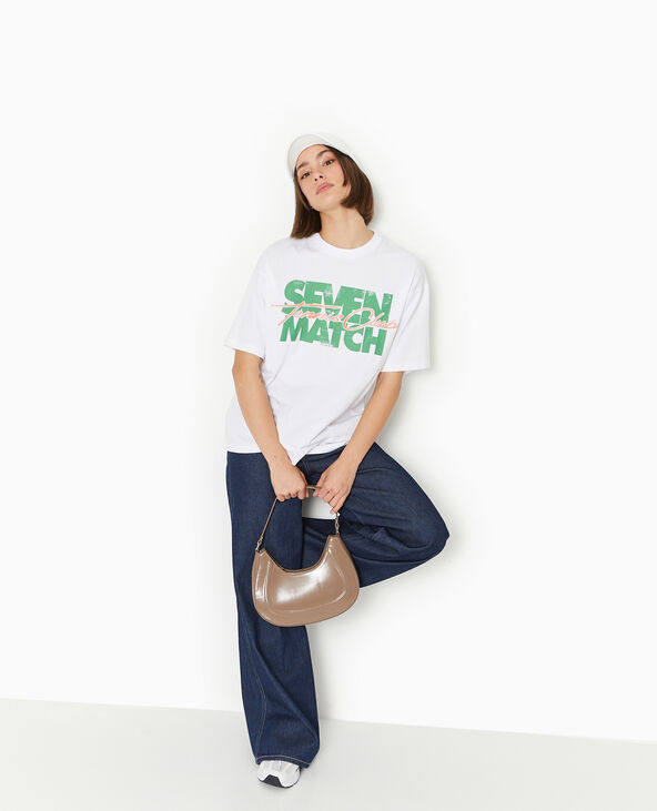 T-shirt oversize avec print vert kaki - Pimkie