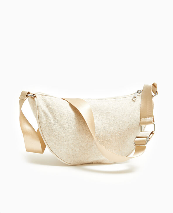 Sac banane en toile beige - Pimkie