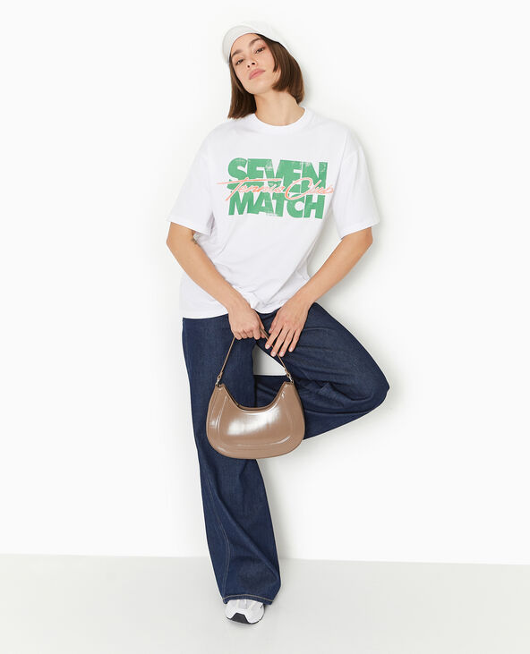 T-shirt oversize avec print vert kaki - Pimkie