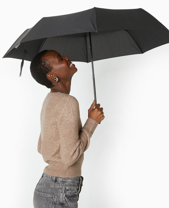 Parapluie rétractable avec housse noir - Pimkie