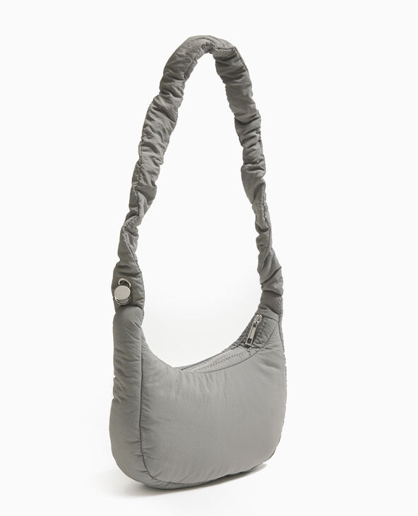 Sac en tissu matelassé avec bandoulière réglable gris - Pimkie