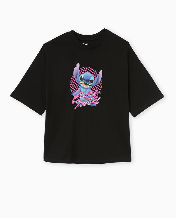 T-shirt oversize STITCH noir - Pimkie