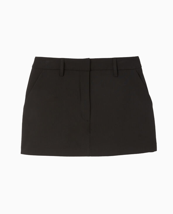 Mini jupe-short avec poches noir - Pimkie