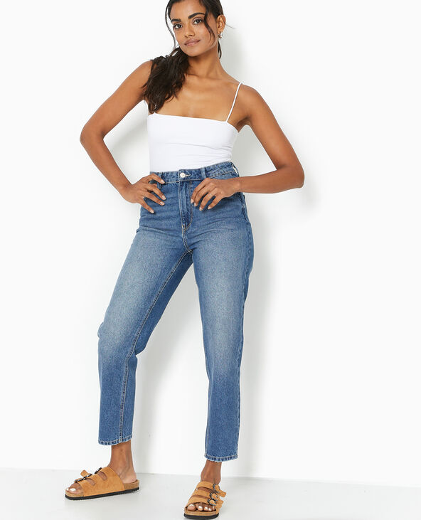 Jean mom taille haute bleu - Pimkie