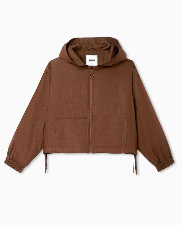 Blouson léger avec capuche marron - Pimkie