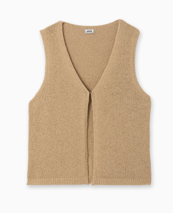 Gilet sans manches taupe - Pimkie