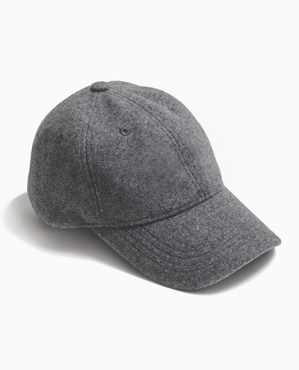 Casquette effet drap de laine gris clair - Pimkie