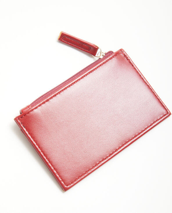 Porte-cartes en simili cuir rouge - Pimkie