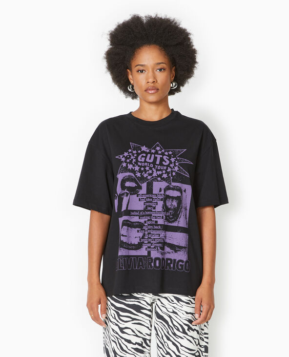 T-shirt oversize avec print OLIVIA RODRIGO noir - Pimkie