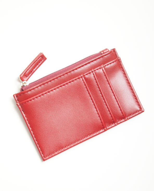 Porte-cartes en simili cuir rouge - Pimkie