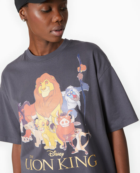 T-shirt oversize avec grand print THE LION KING gris - Pimkie