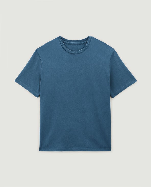T-shirt à effet délavé bleu marine - Pimkie