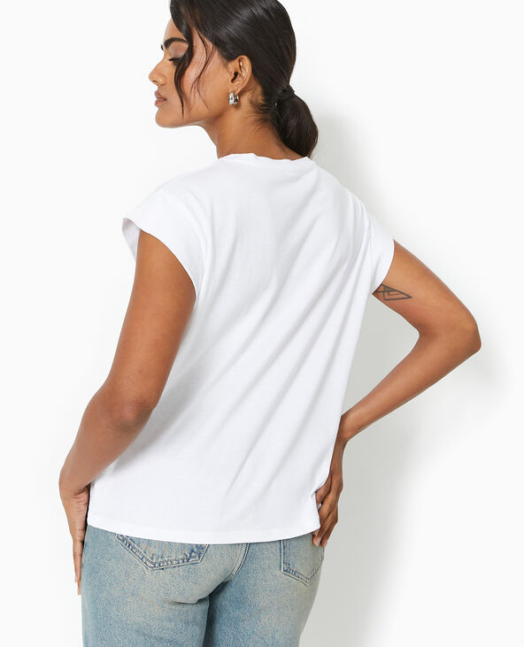 T-shirt oversize sans manches blanc - Pimkie